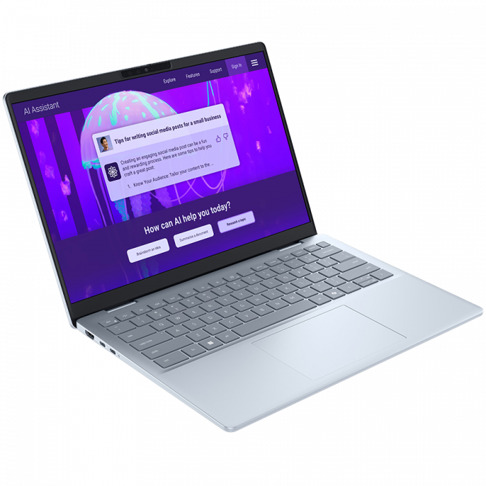 Dell 14 Plus,14" 16:10 2.5K(2560x1600)AG No-Touch 300nits,Intel Core Ultra 7 258V(8cores/4.8GHz),32GB 8533MT/s(onboard),1TB M.2 PCIe NVMe SSD,Intel Arc Graphics,BE201 Wi-Fi 7(2x2)+BT,Backlit Kb,No-FGP [3]