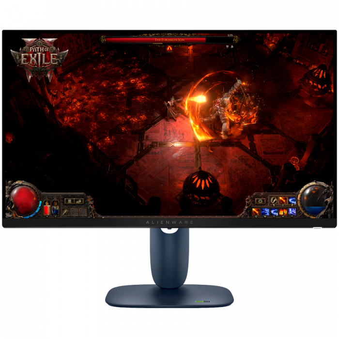 Dell Alienware 27 Gaming Monitor - AW2725DM 27" WQHD 2560x1440 180Hz, 95% DCI-P3 (CIE 1976), 109 PPI, 16:9, 400cd/m2, IPS, 1000:1, 178/178, 1ms/2ms/4ms, DP, HDMI, USB, Height, Swivel, Tilt, Pivot [1]