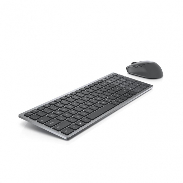 Kit Tastatura si Mouse Dell KM7120W, Layout US Intl, gri [3]