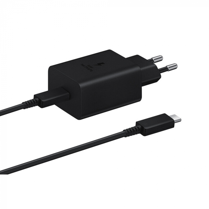 Incarcator Original Samsung - (Super Fast Charger EP-T4510XBEGEU) - Type-C 45W cu Cable USB-C - negru (Blister Packing) [1]