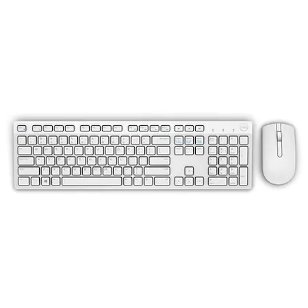Kit Tastatura + Mouse Wireless Dell KM636 de culoare alba [3]