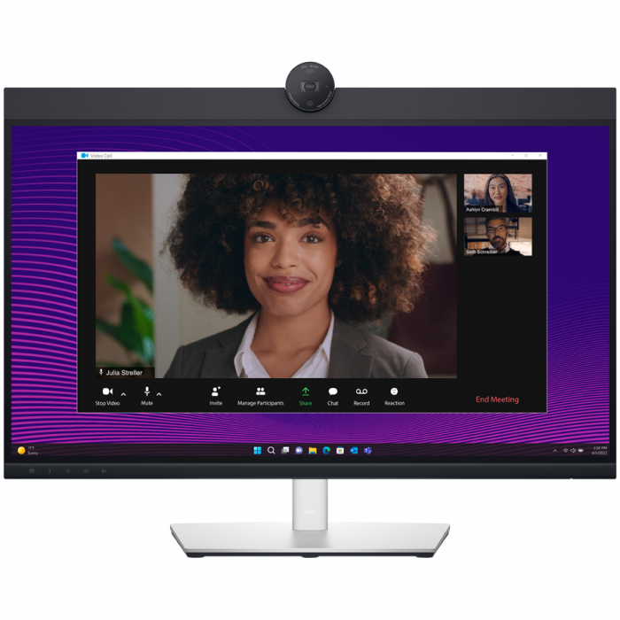 Monitor LED Dell P2724DEB Video Conferencing 27", 2560x1440, QHD, IPS Antiglare, 16:9, 1000:1, 350 cd/m2, 8ms/5ms, 178/178, 2xDP, HDMI, 2xUSB-C (DP/PD), USB-B, 3xUSB-A, RJ-45, Audio line out, 2x5W Spe [1]