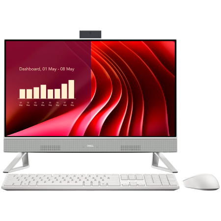 Sisteme PC & Componente - Dell 24 AIO,23.8" FHD(1920x1080)Infinity Touch,Intel Core 7 150U(12MB cache,10Cores,up to 5.4GHz),16GB(1x16)5200MT/s,1TB(M.2)PCIe NVMe SSD,Integrated Graphics,Wi-Fi 6E(2x2)+BT,Dell Pro Keyboard and Mo