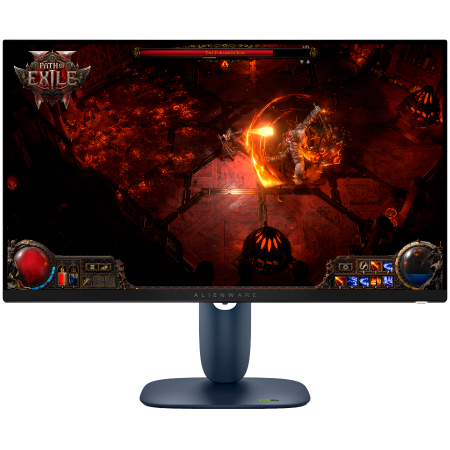 Monitoare - Dell Alienware 27 Gaming Monitor - AW2725DM 27" WQHD 2560x1440 180Hz, 95% DCI-P3 (CIE 1976), 109 PPI, 16:9, 400cd/m2, IPS, 1000:1, 178/178, 1ms/2ms/4ms, DP, HDMI, USB, Height, Swivel, Tilt, Pivot