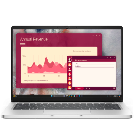 Laptop, Notebook - Dell Pro 14,14"FHD+(1920x1200)300nits 45% NTSC,Intel Core Ultra 7 255U(12cores/5.2GHz)vPro,32GB(1x32)5600MT/s,1TB SSD,Integrated Intel Graphics,Wi-Fi 6E AX211(2x2)+BT 5.3,Backlit Kb,FGP,3cell 55WHr,Wi