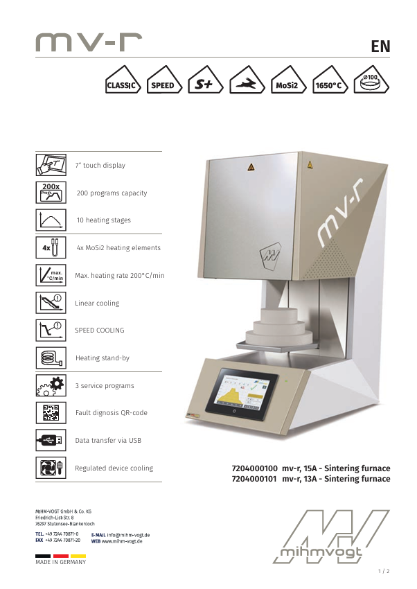 Cuptor sinterizare MV-R [3]