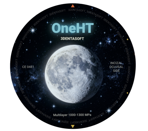 ZIRCONIU One4ALL - Disc ZR OneHT multilayer-3DENTASOFT