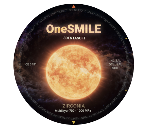 ZIRCONIU One4ALL - Disc ZR OneSmile multilayer-3DENTASOFT