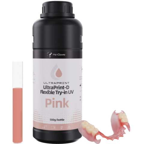 Rasina Imprimanta 3D - Rasina UltraPrint-Dental Flexible Try-in UV Roz