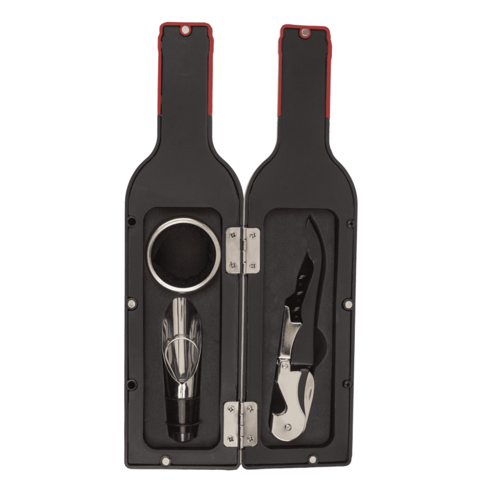 Accesorii de vin in forma de sticla (3piese) [2]