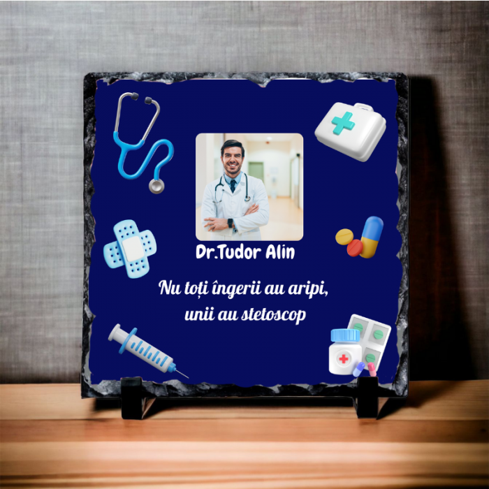 Ardezie personalizata - pentru doctor