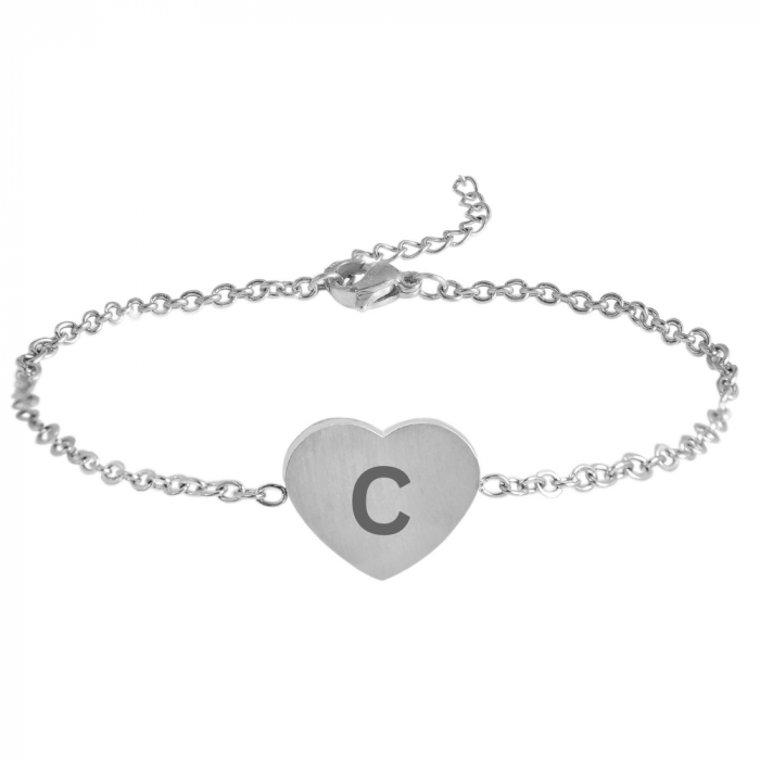 Set Lantisor si Bratara Love personalizat cu initiala [4]