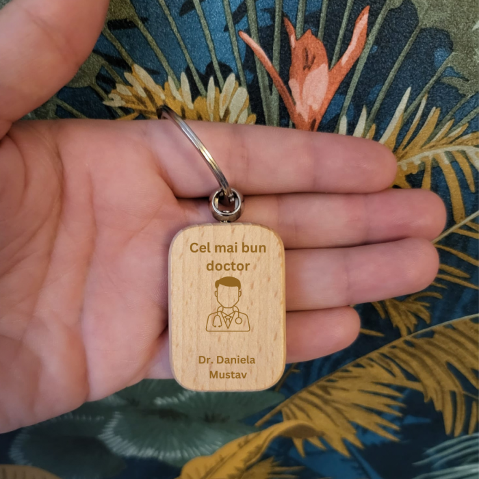 Breloc personalizat Cel mai bun doctor [2]