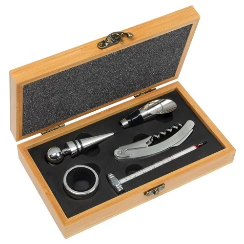 Cadou pentru Sef - Accesorii vin + set de scris personalizat [3]