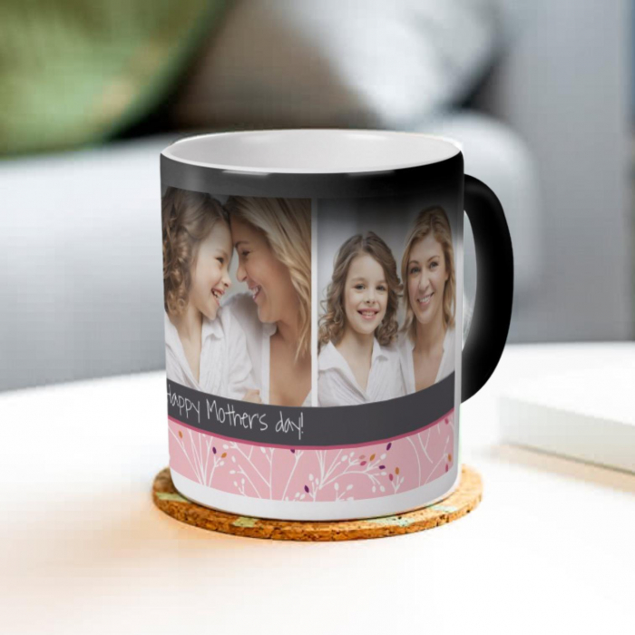 Cana termosensibila personalizata Floral Pink