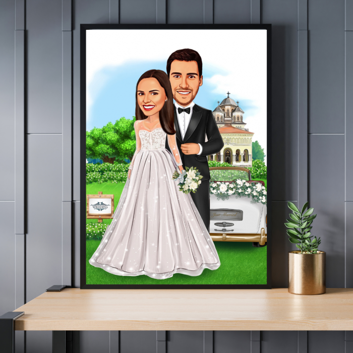 Caricatura 2 personaje - Wedding