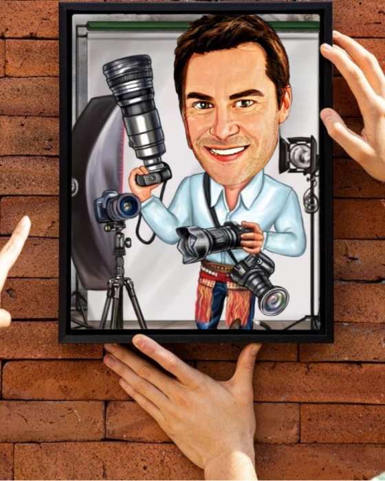 Caricatura fotograf