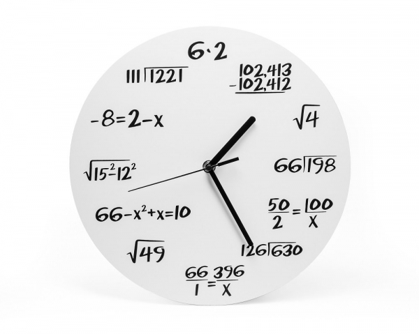 Ceas Matematica Alb [2]