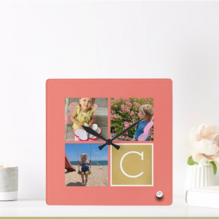 Ceas personalizat 3 poze