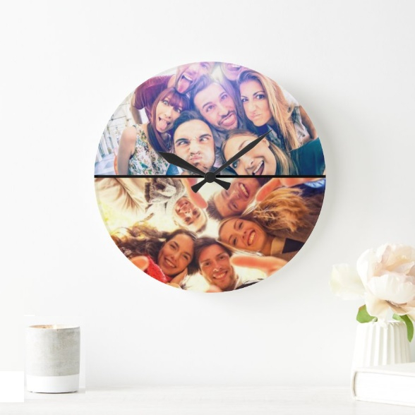 Ceas rotund personalizat 2 poze