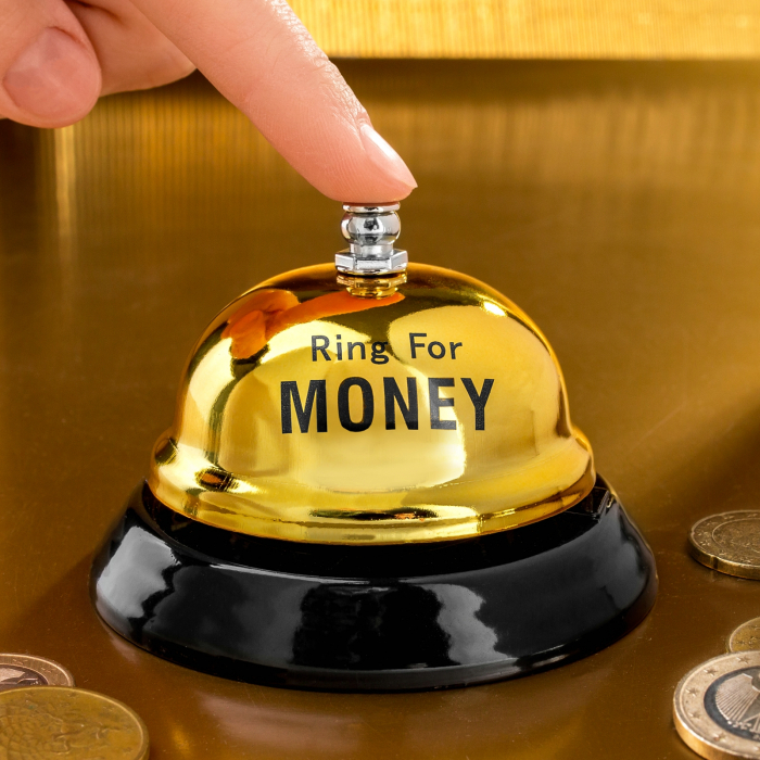 Clopotel de masa Ring For Money [3]