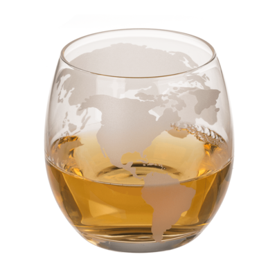Set cadou Decantor Glob cu doua pahare [4]