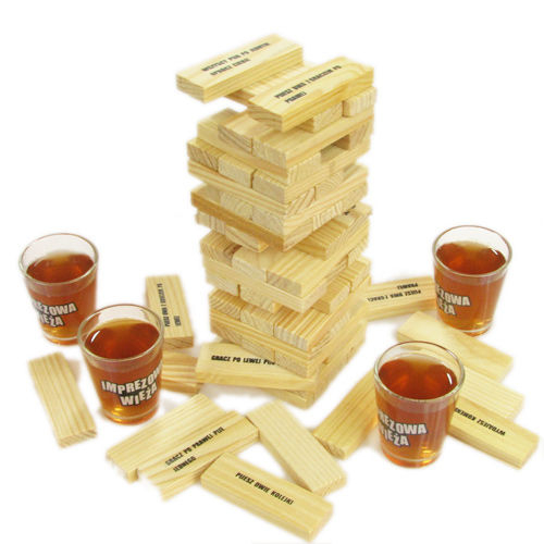 Joc de societate - Jenga cu shoturi/Drunken Tower [5]