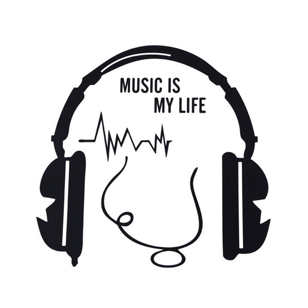 Autocolant / Sticker de perete Music is my life [4]