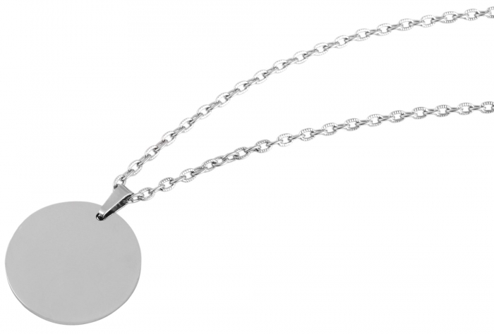 Lantisor cu medalion personalizat " Mami, te iubim" [3]