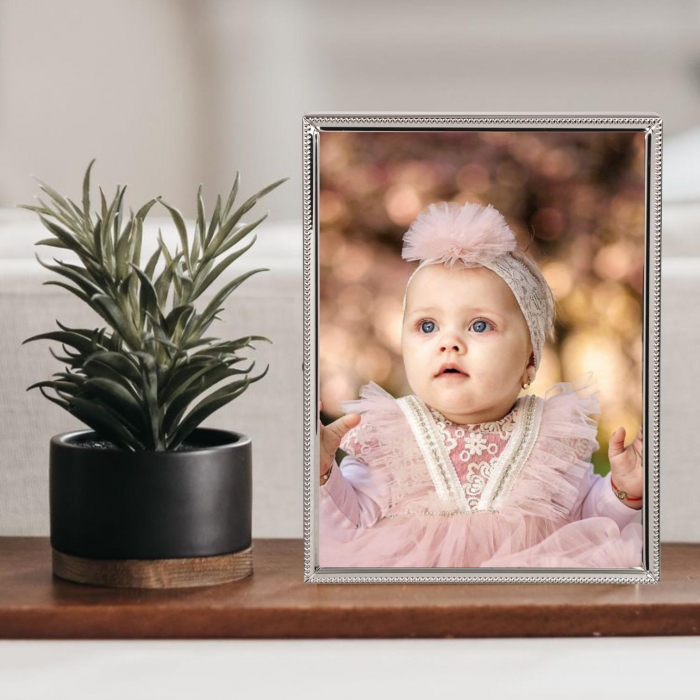 Rama foto metal-silver personalizata cu o fotografie