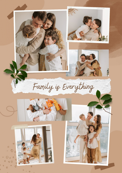 Rama foto personalizata Family 6 poze - 30x 40 cm - A3 [2]