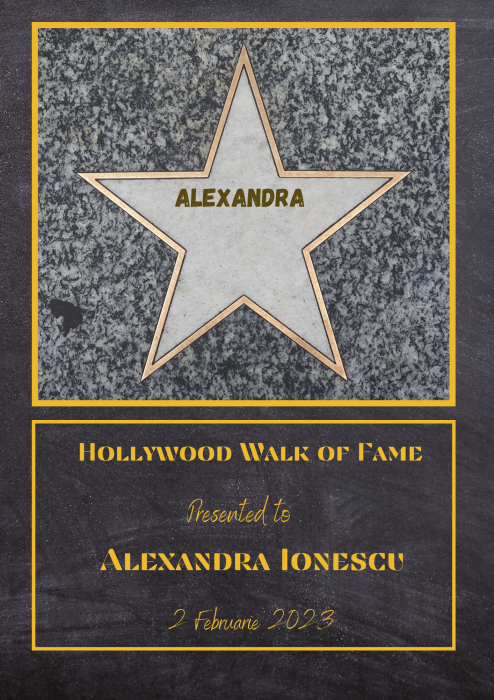 Rama foto personalizata Hollywood Fame [2]