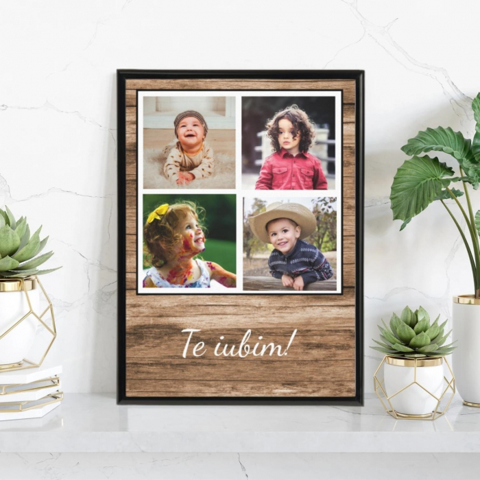 Rama foto personalizata 4 poze - A4 - [2]