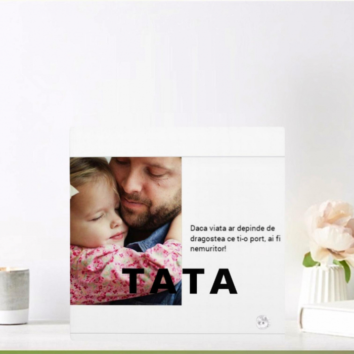 Rama foto personalizata pentru tata