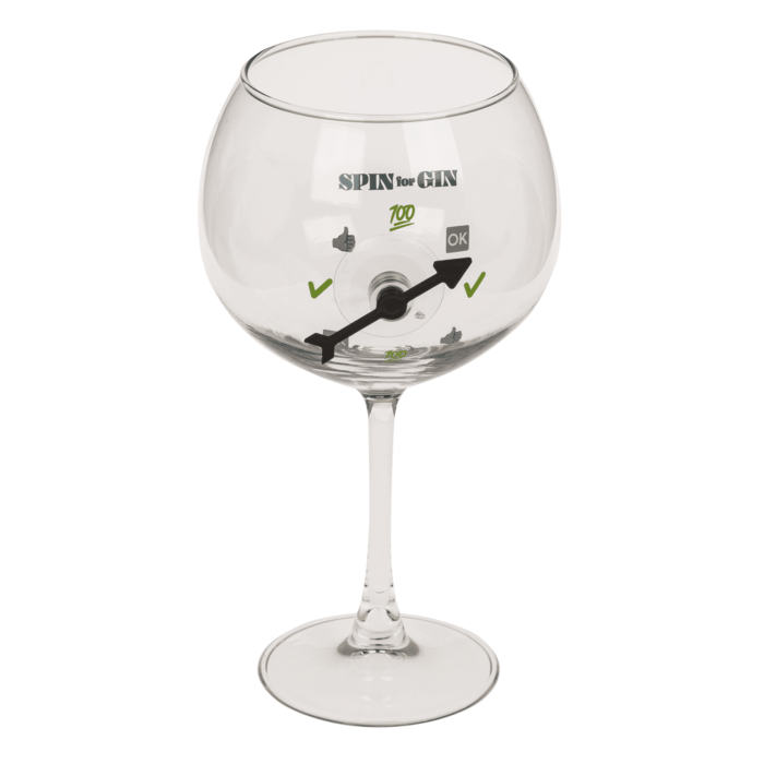 Pahar de Gin Uriaș cu Spinner Interactiv – „Spin for Gin” [5]