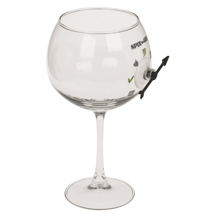 Pahar de Gin Uriaș cu Spinner Interactiv – „Spin for Gin” [3]