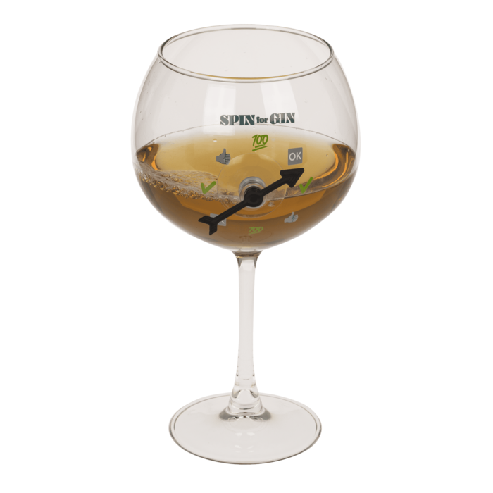 Pahar de Gin Uriaș cu Spinner Interactiv – „Spin for Gin” [4]