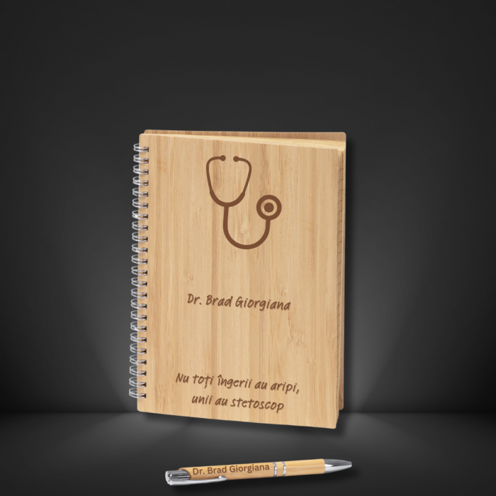 Set Caiet si pix personalizat - Doctor