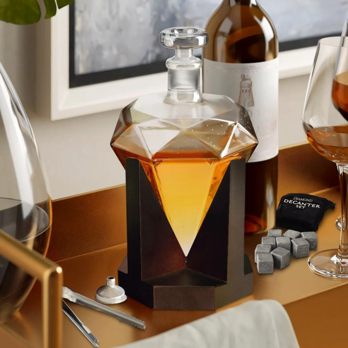 Set Decantor de Lux în Formă de Diamant - 850ml [2]