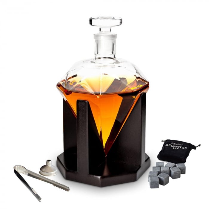 Set Decantor de Lux în Formă de Diamant - 850ml [3]