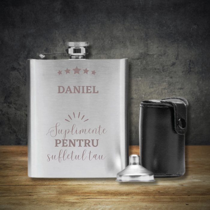 Set GENTLEMAN  cu sticluta personalizata  - Supplimente pentru suflet