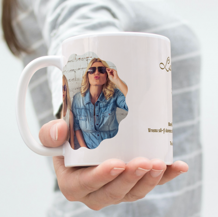 Set Rama foto si cana personalizate - Cadou pentru mama [3]