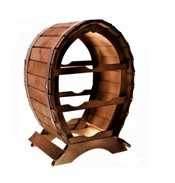 Suport lemn de vin pentru 4 sticle