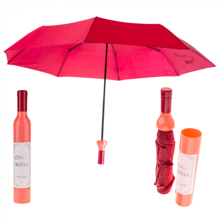 Umbrela in forma de sticla de vin ROSE [2]