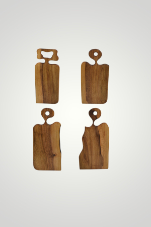 Tocător din Lemn Rustic cu Mâner – Personalizabil [3]