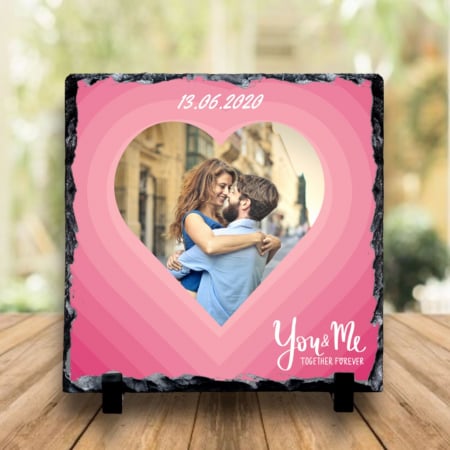 Cadouri pana in 100 RON - Ardezie personalizata You & Me