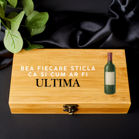 Cadouri personalizate - Accesorii pentru vin personalizat - Bea fiecare sticla...