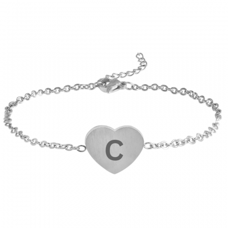 Set Lantisor si Bratara Love personalizat cu initiala [3]