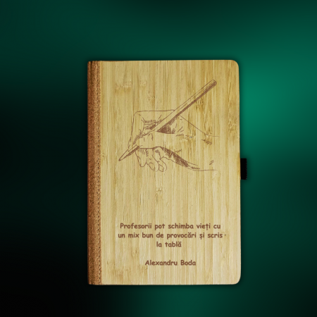 Cadouri personalizate pentru profesori - Caiet elegance personalizat pentru profesori