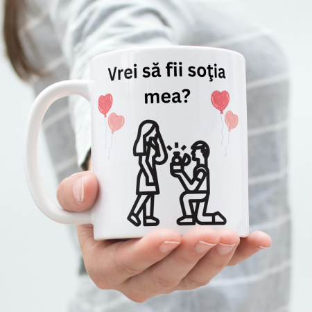 Cani personalizate - Cana personalizata - Vrei sa fii sotia mea